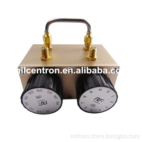 high quality manual step rotary attenuator DC-6GHz 0-70dB